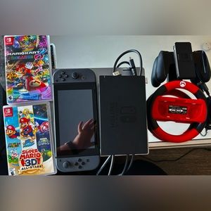 Nintendo switch, games, & accessories, excellent condition